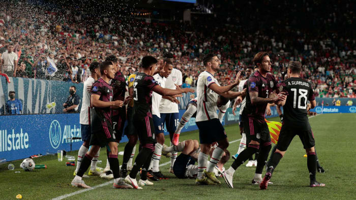 The USA and Mexico in the Concacaf Nations League final